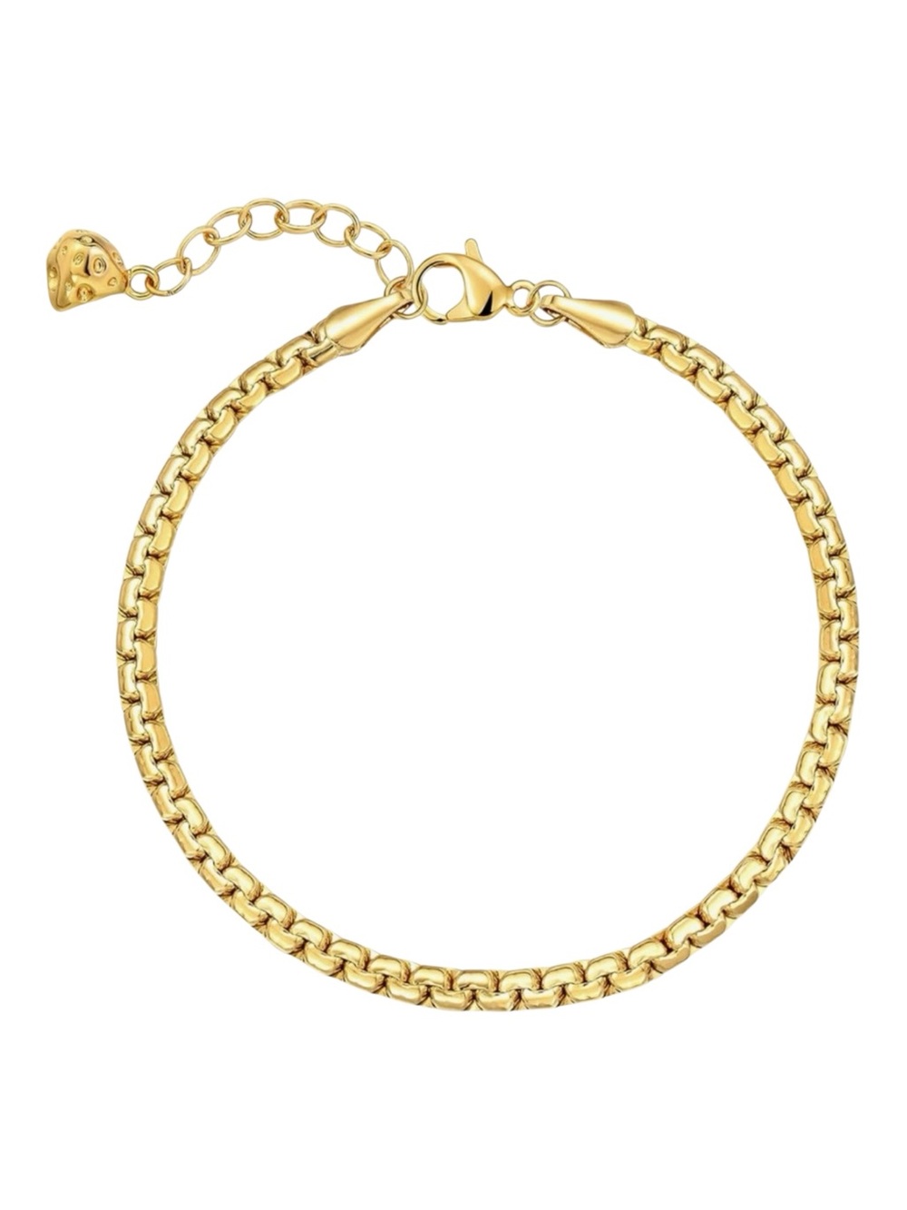 18K Luxe Gold Box Chain Bracelet
